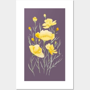 Yellow flower Posters and Art